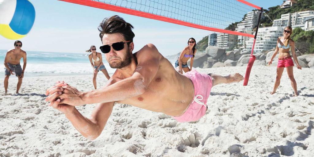 Sand volleyball glasses hotsell