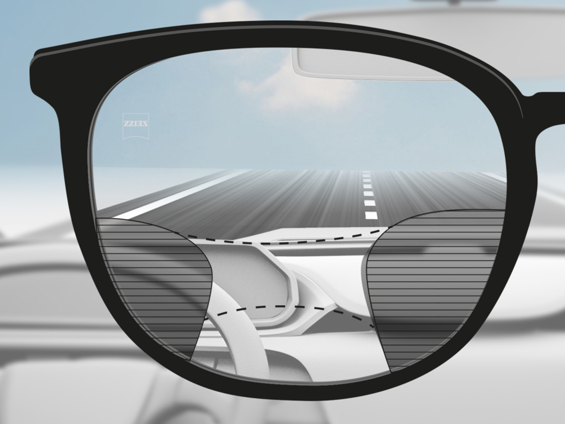 View through glasses 2025