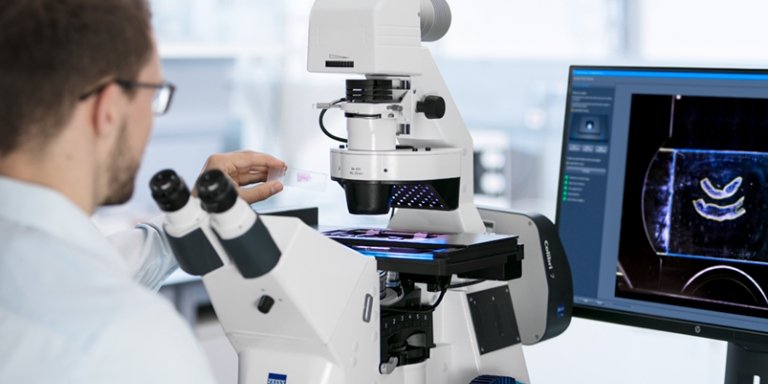 Man in laboratory