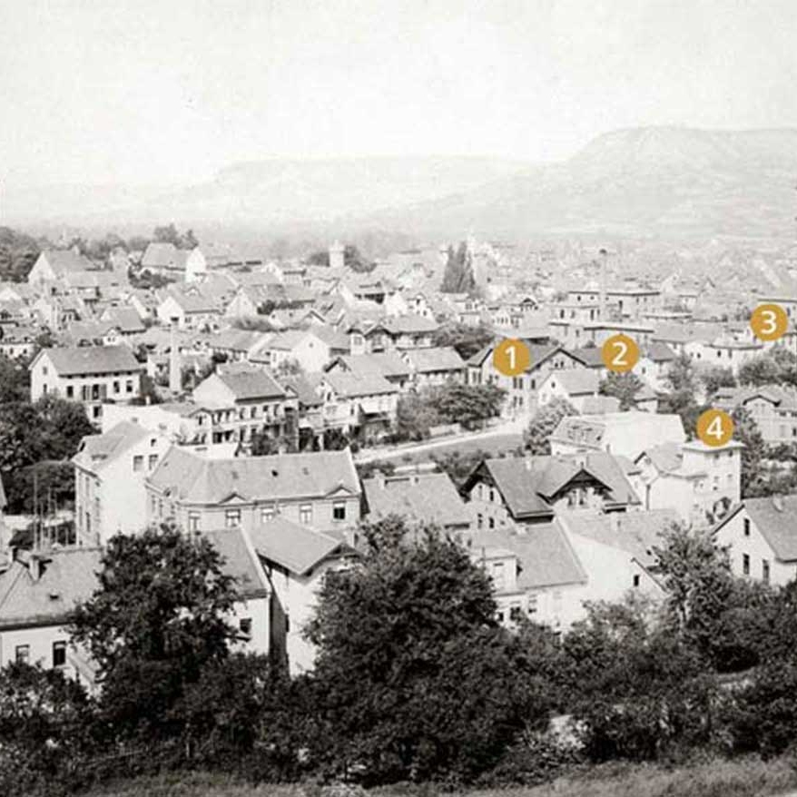 View of Jena and the Zeiss factory to the northeast, 1891