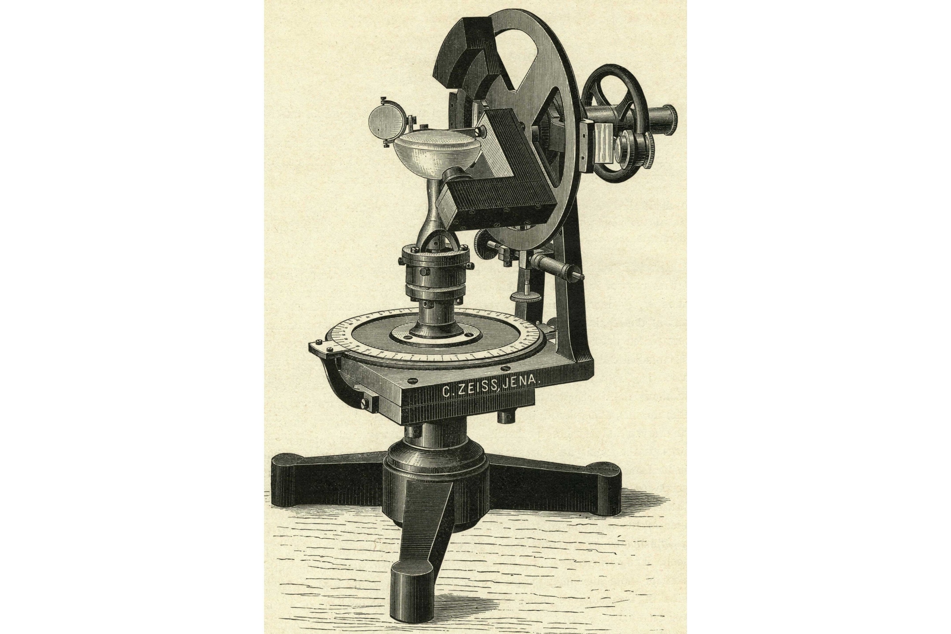 Large crystal refractometer based on Abbe’s design, 1893.