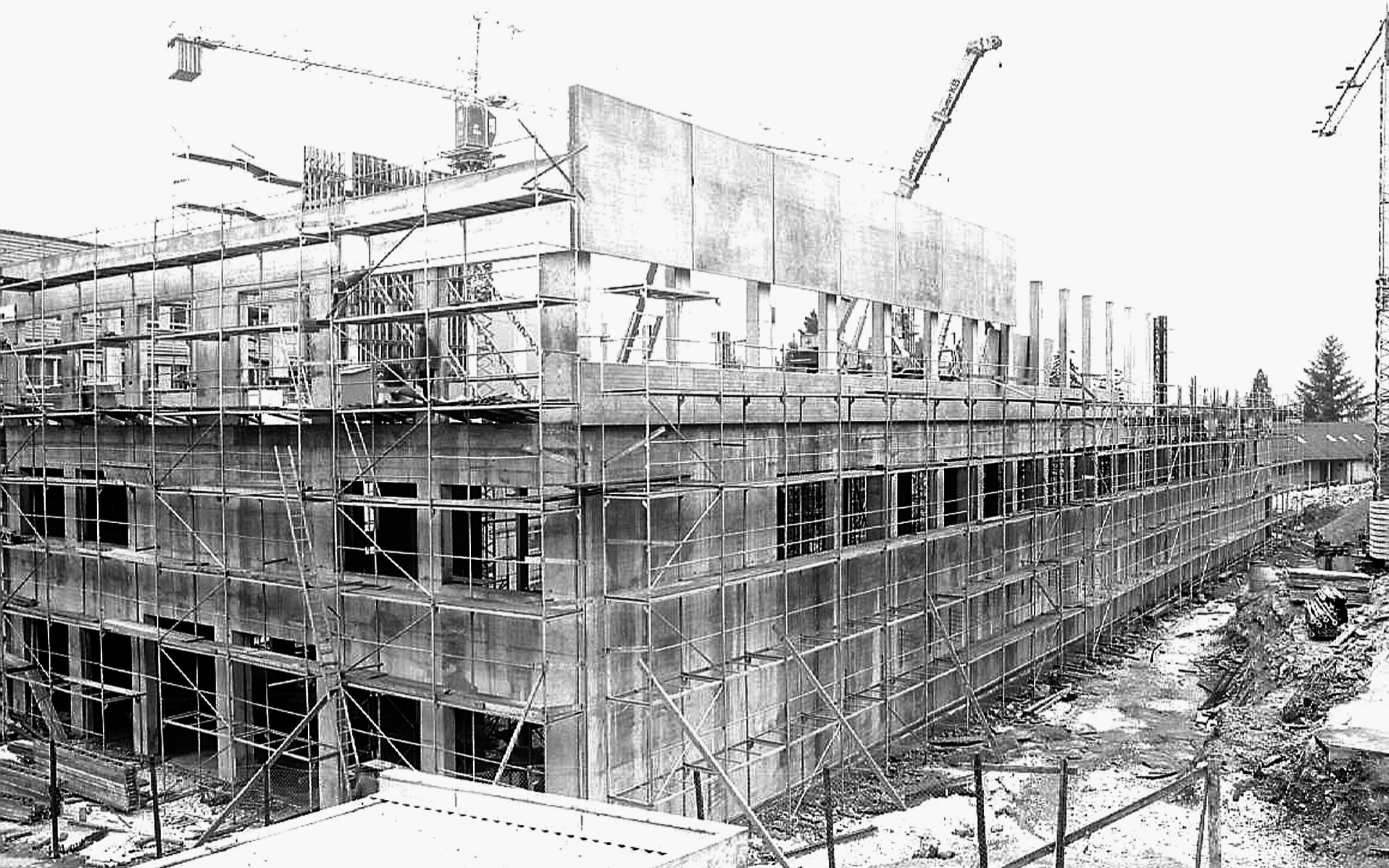 Construction of an assembly building for Industrial metrology