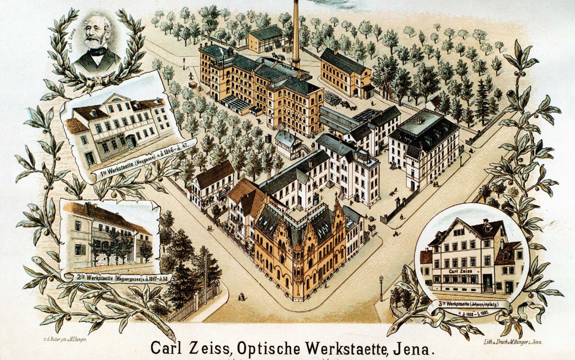 Representation of optical workshop in Jena