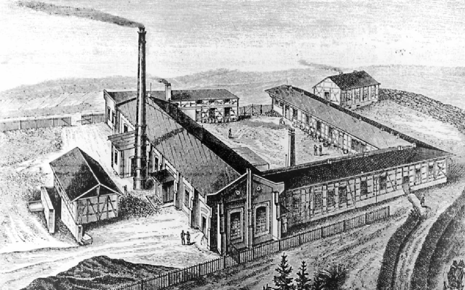 Drawing of the factory in Jena