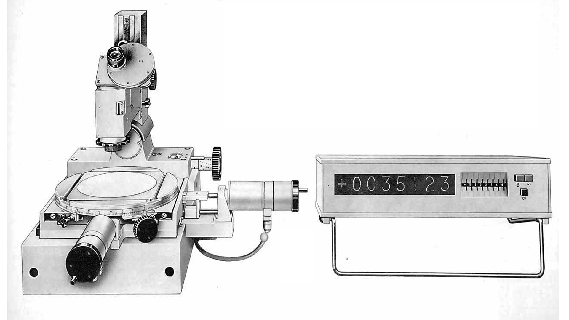 First digital measuring instruments with electronic numerical output of measuring values.
