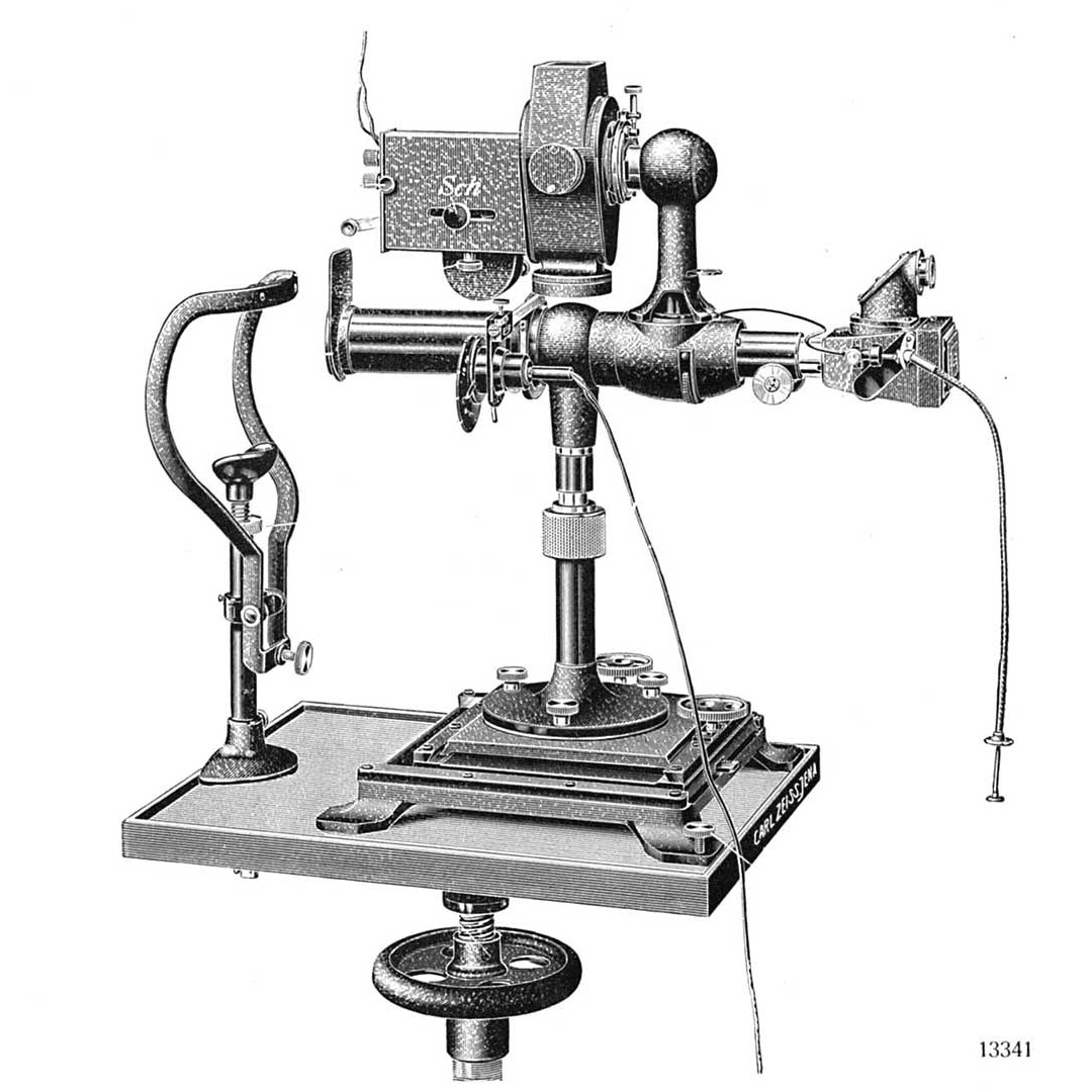 Nordenson’s reflection-free retinal camera for photographing the fundus oculi. © ZEISS Archives
