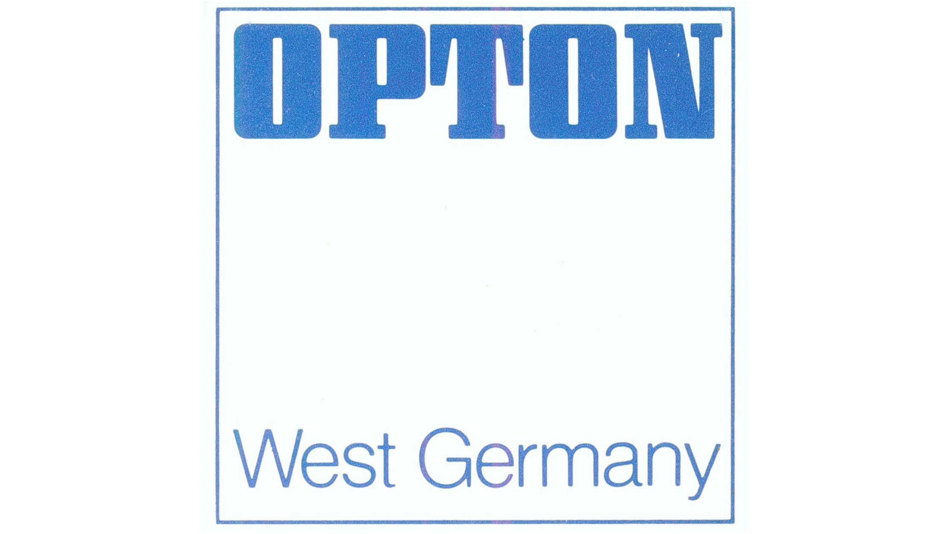 Carl Zeiss, Oberkochen, operated in the East under the name “Opton“.