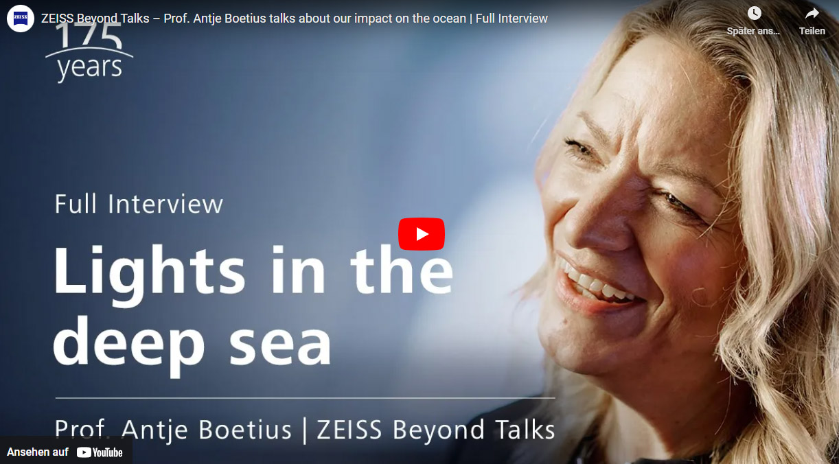 Prof. Antje Boetius about the deep sea and our influence on the ocean