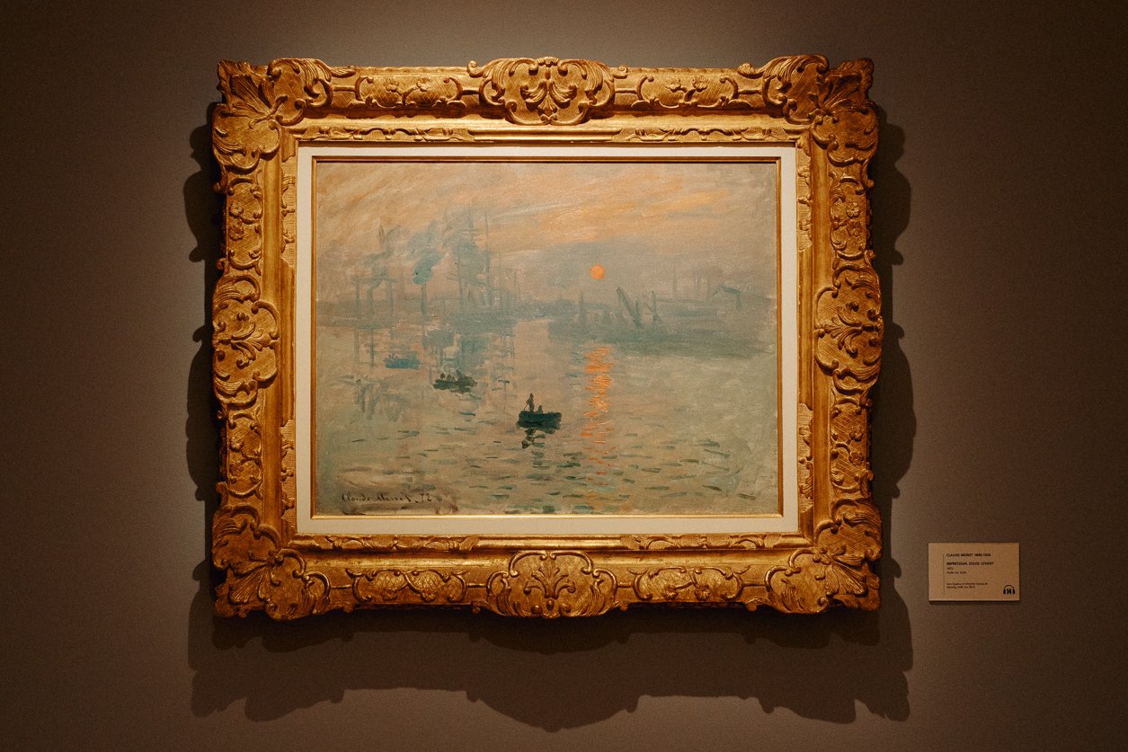 Painting sunrise, 1872 by Claude Monet