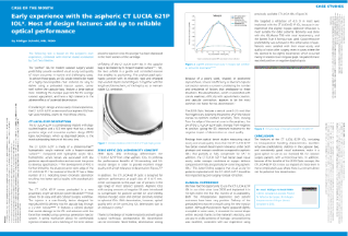 Preview image of Early experience with the aspheric ZEISS CT LUCIA 621P IOL. Host of design features add up to reliable optical performance