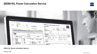 Preview image of ZEISS IOL Power Calculation Service