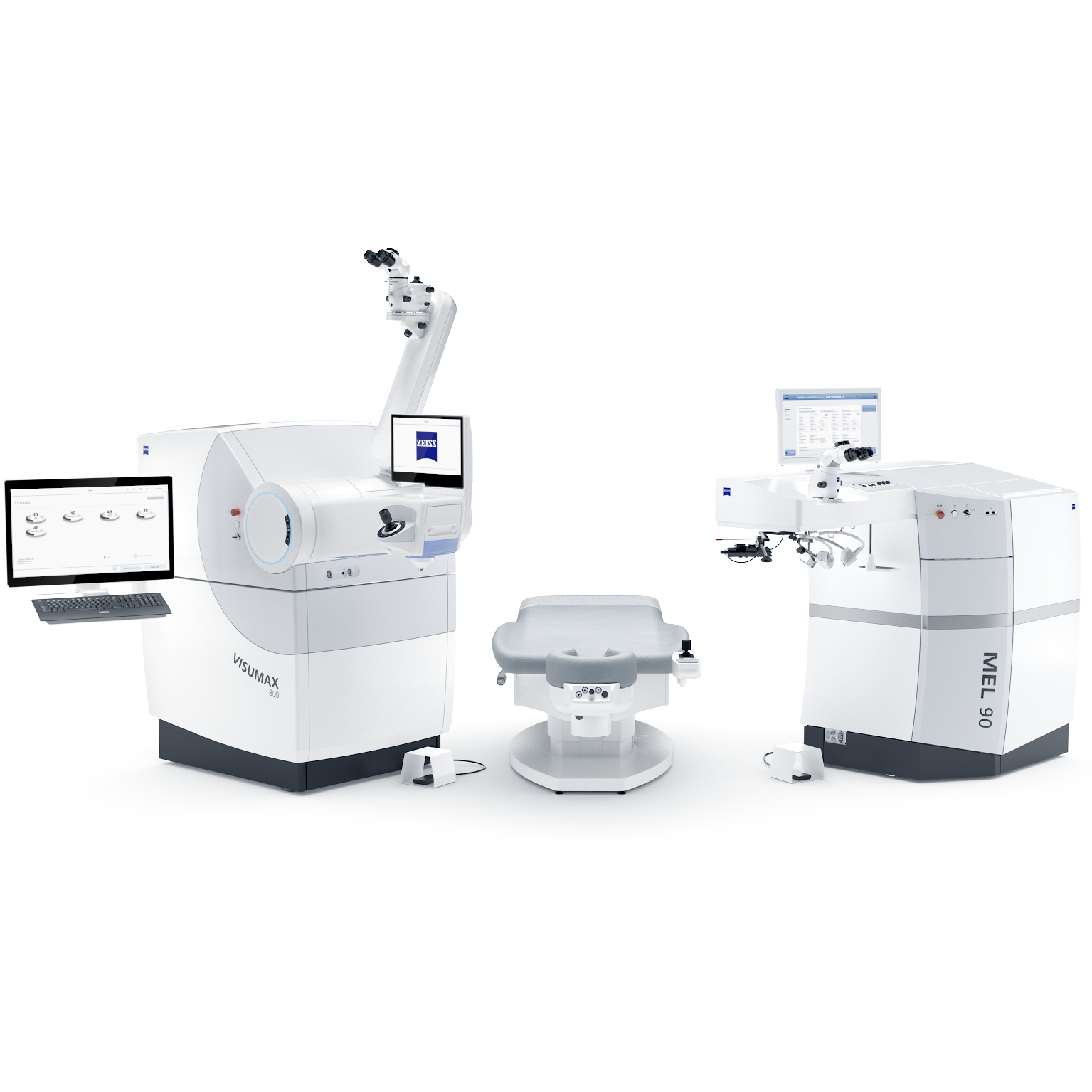 Integrated workflow fo diagnostics, refractive lasers, and nomogram analysis.