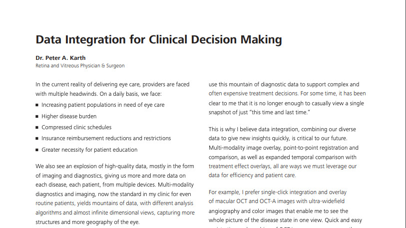 Data Integration for Clinical Decision Making