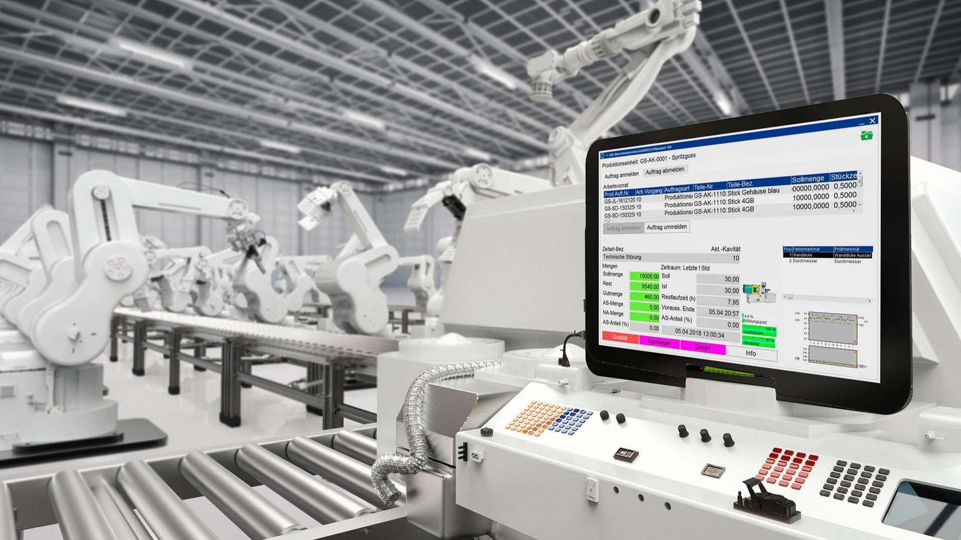 The software solutions from GUARDUS provide decision intelligence for managing Smart Factories.