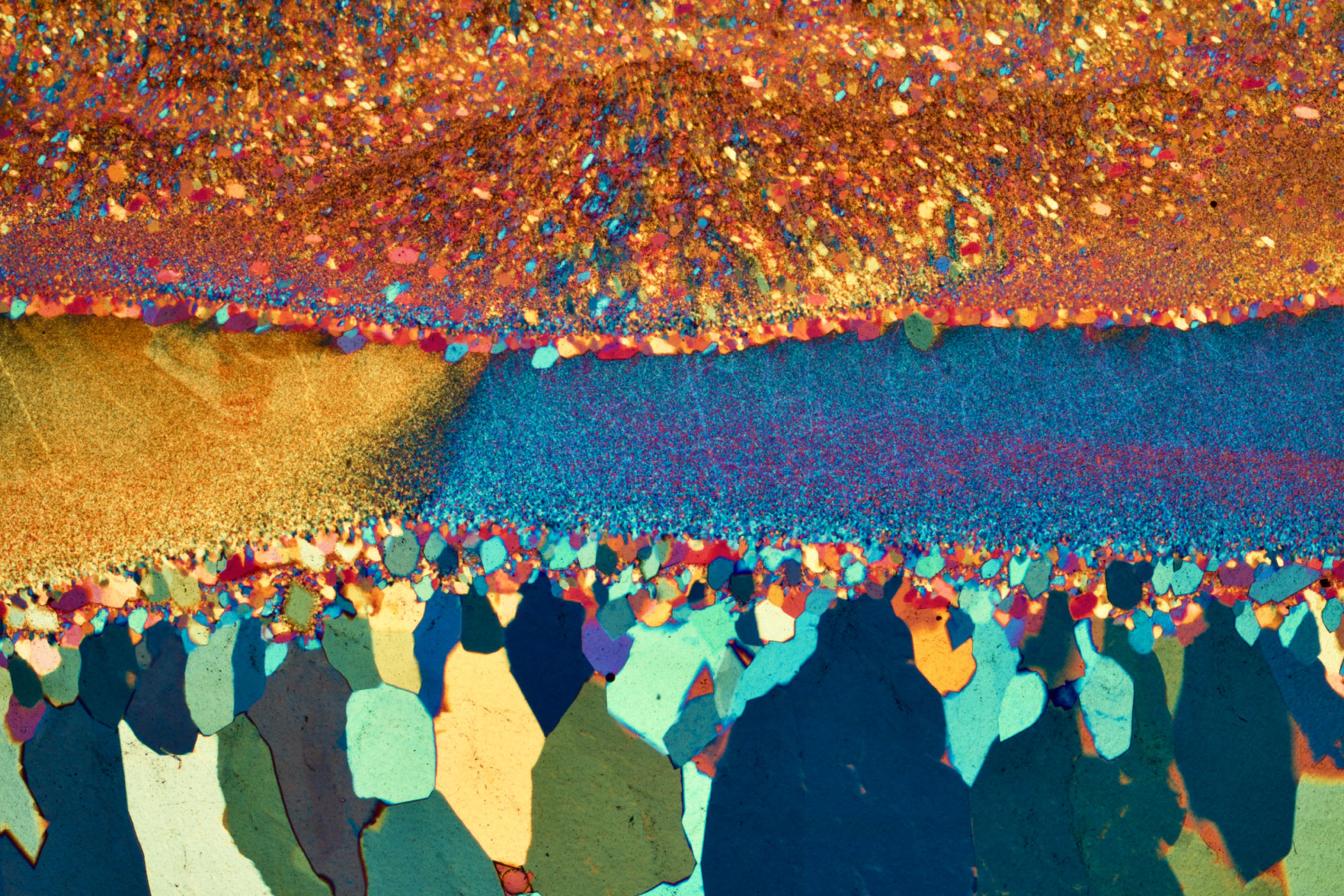 3rd place: Thin section of an agate from Brazil, acquired with a ZEISS Axioscope light microscope