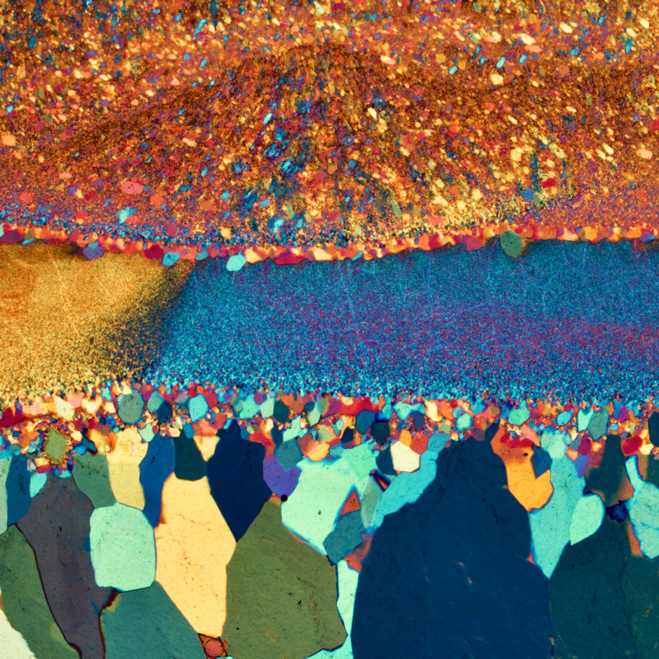 Third Prize Image: Thin section of an agate from Brazil