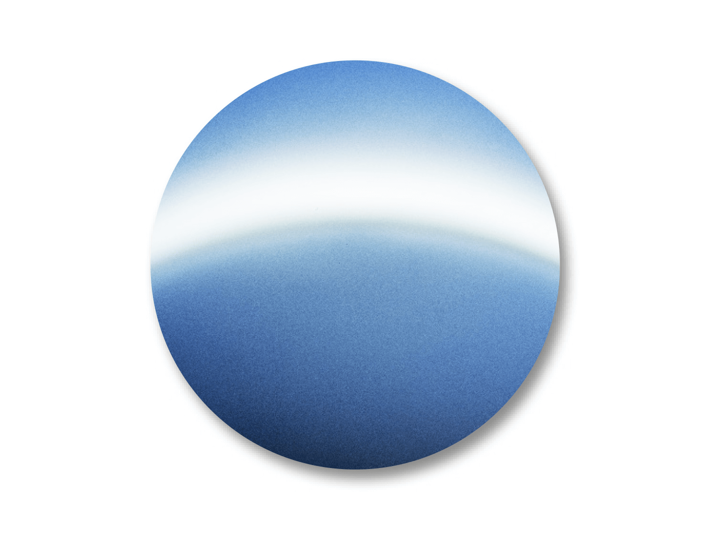 Color example of the DuraVision Mirror Strong Blue. 
