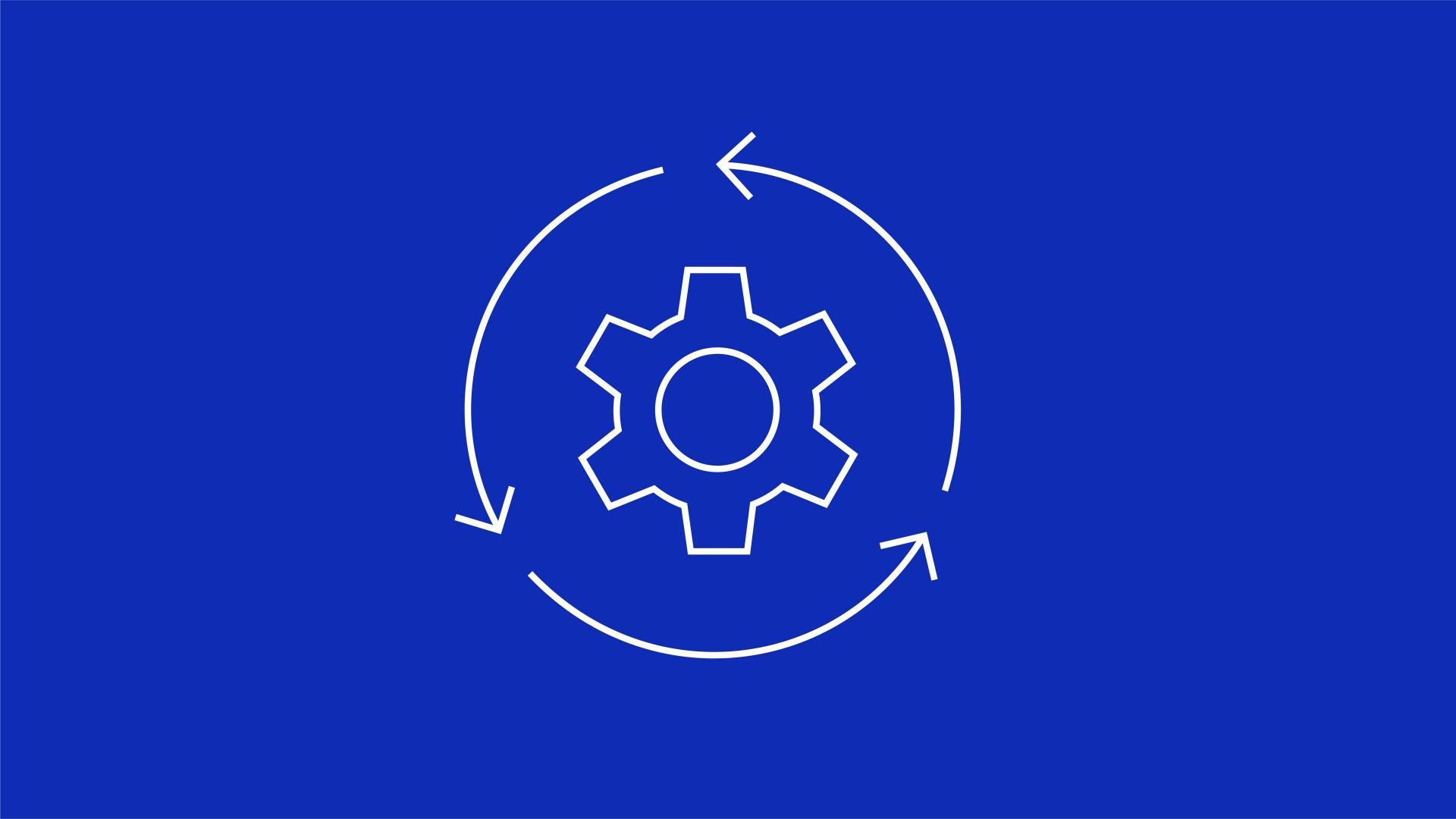 A checklist icon inside a location marker with a dotted path on a blue background, representing a ZEISS process or workflow.