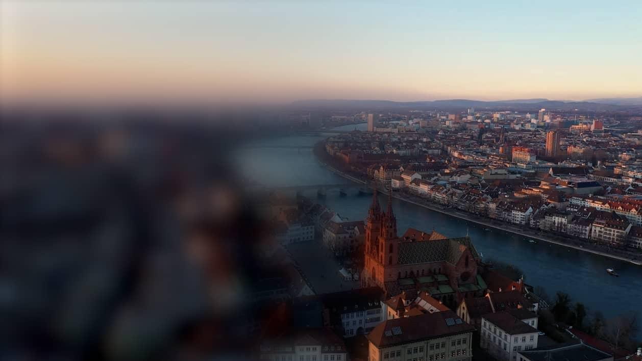 Photo of Basel cityscape from above