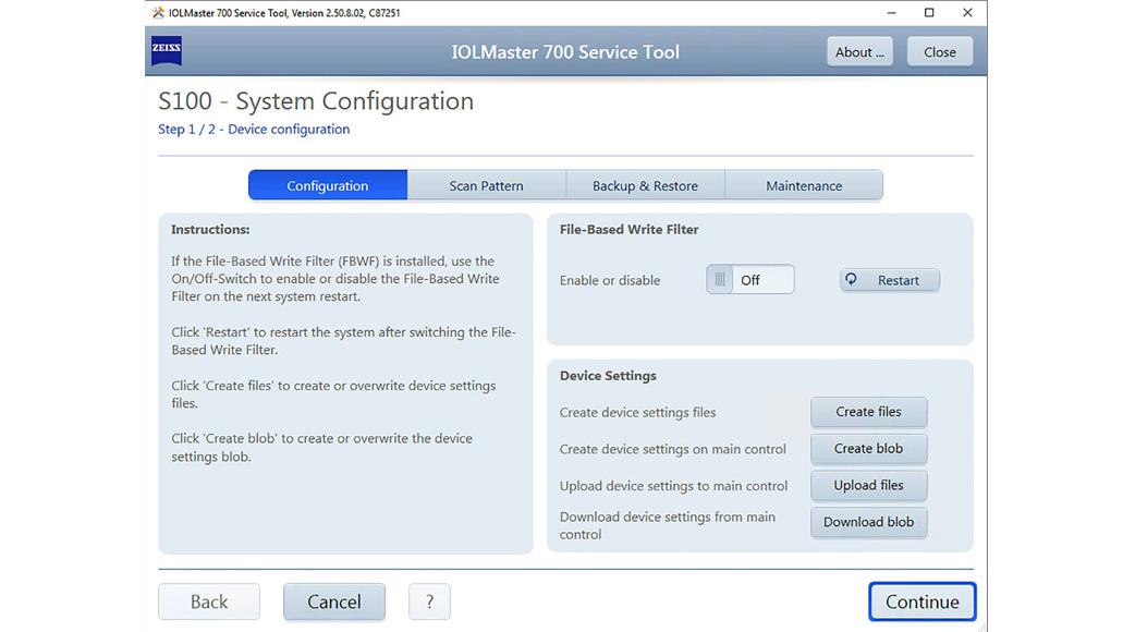 IOL Master Service Tool