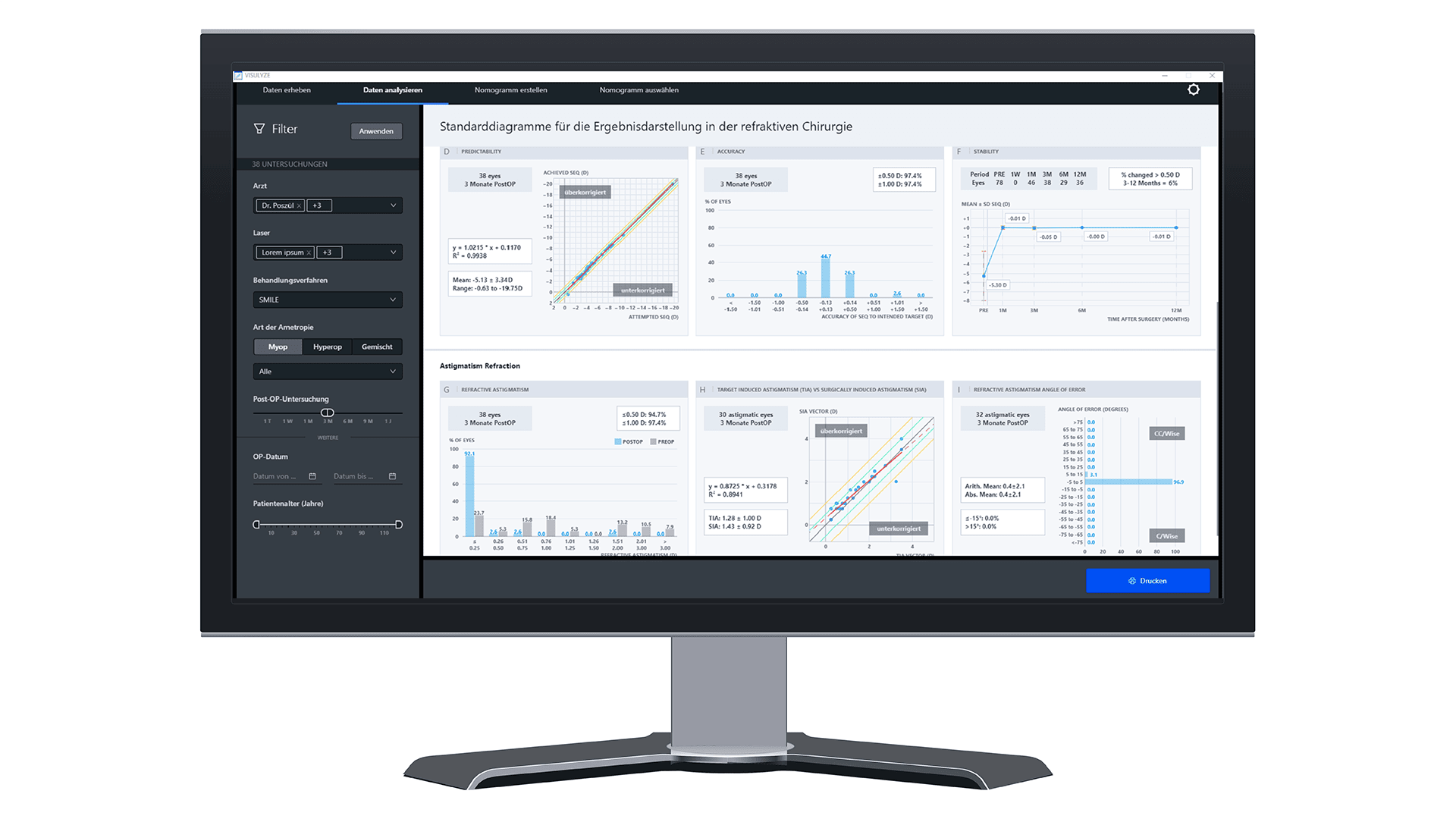 Imagen de ZEISS VISULYZE en el monitor